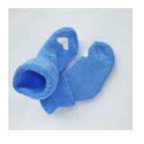 Носочки Littlebloom 3, махровые, Голубые с Бел.сердечком, р. 3-4 см.