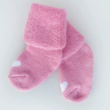 Носочки Littlebloom 3, махровые, Розовые с Бел.сердечком, р. 3-4 см.