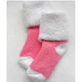 Носочки Littlebloom 1, махровые, Розовые с белым, р. 3-4 см.