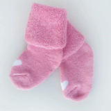 Носочки Littlebloom 3, махровые, Розовые с Бел.сердечком, р. 4-6 см.