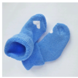 Носочки Littlebloom 3, махровые, Голубые с Бел.сердечком, р. 4-6 см.