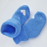 Носочки Littlebloom 3, махровые, Голубые с Бел.сердечком, р. 6-8 см.