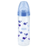 NUK NEW CLASSIC Бутылочка из полипропилена с соской First Choice Plus из силикона, 250 мл, соска 6-1