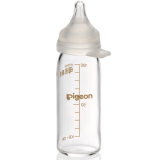 Бутылочка PIGEON с соской SSS для недоношенных и маловесных детей 100 мл, стекло.
