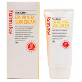 Farm Stay DR-V8 Vita Sun Cream SPF 50+ PA+ ++ Солнцезащитный крем с витаминами 70g