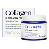 Farm Stay Collagen Super Aqua Cream Water Drop Type Антивозрастной крем с коллагеном 80ml