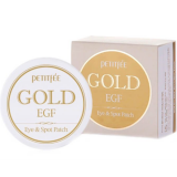 Petitfee Gold EGF Eye & Spot Patch Гидрогелевые патчи для век с золотыми частицами и фактором роста 