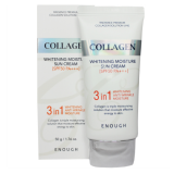 Enough Whitening Collagen 3 in 1 Moisture Sun Cream SPF50 PA+++ Солнцезащитный крем с коллагеном 3 в
