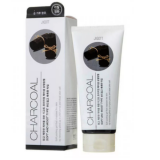 Jigott Premium Facial Peeling Gel Charcoal Мягкий пилинг-скатка для глубокого очищения кожи лица с п