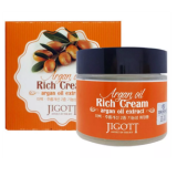 Jigott Argan Oil Rich Cream  Питательный крем для лица с аргановым маслом 70ml