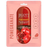 Jigott Real Ampoule Mask Pomegranate Тканевая/Ампульная маска для лица с экстрактом граната 10ea