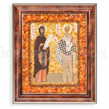 Икона св.Кирилл и Мефодий Янтарь