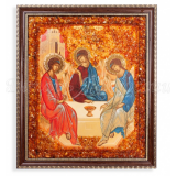 Икона св. Троица, янтарь